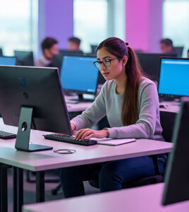 a small indian it office with young (3)