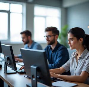 a small indian it office with young (4)